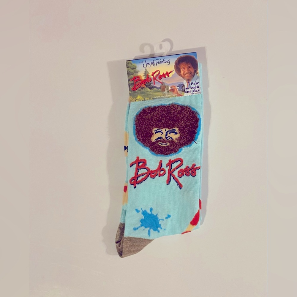 Fun Novelty Socks Featuring Bob Ross